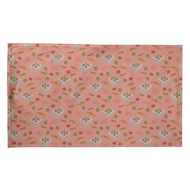 Mcguinness Tea Towel Kitchen Towel, Cotton Twill, Pink