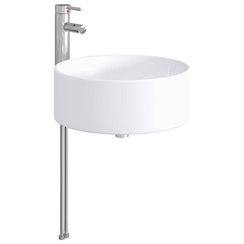 Belfry Bathroom 405mm W Metal Sink, Chrome
