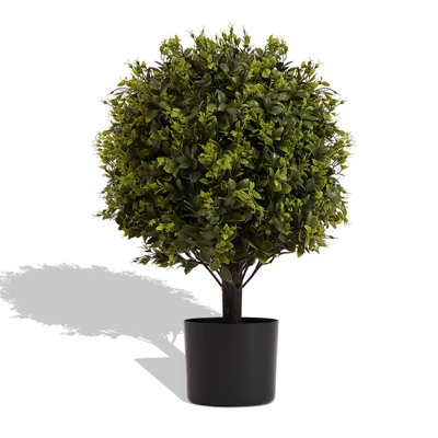 UV protection  Ball Topiary Tree for indoor outdoor Hot sales Artificial plants Greenery decoration in pot 22in 2pcs/set