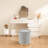 Juriana Metal Accent Stool Swivel Vanity Ottoman-1956295006