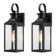Pankova 16"-1 Outdoor l Wall Light with Dusk to Dawn and Motion Sensor(set of 2)