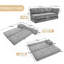 Canapé-lit convertible en tissu d'ameublement Carrare-60958473