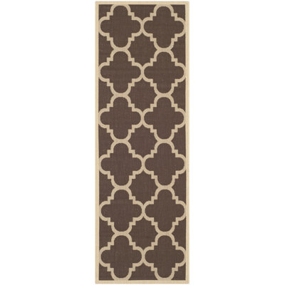 Courtyard Performance Geometric Indoor/Outdoor Area Rug