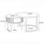 Table basse ronde en cerisier