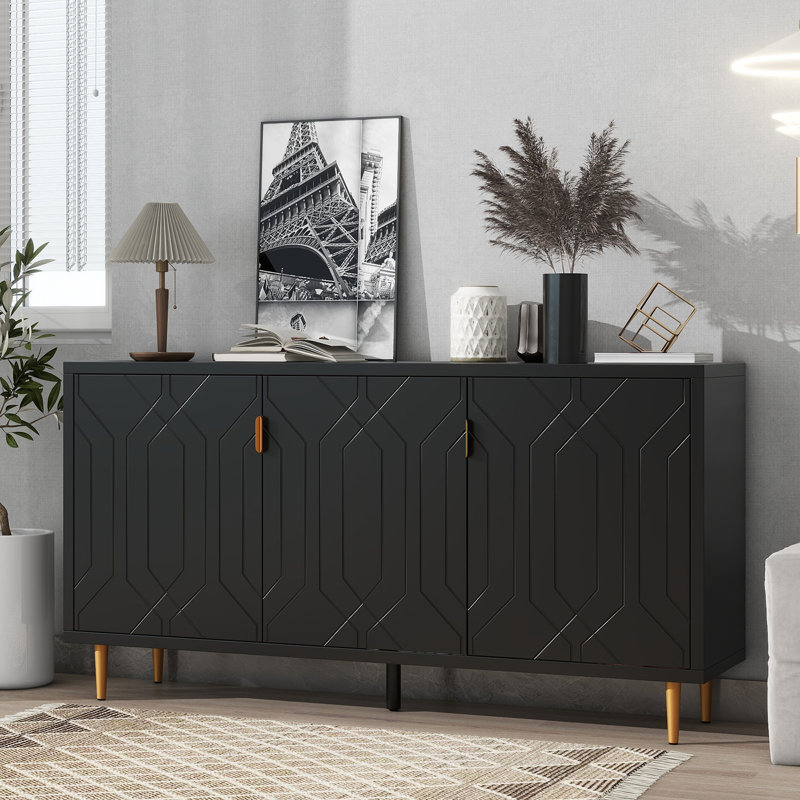Meggin Accent Cabinet, Black