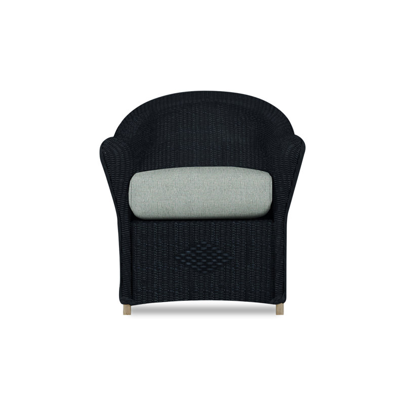 Reflections Outdoor Dining Armchair, Ebony, Remy Pebble