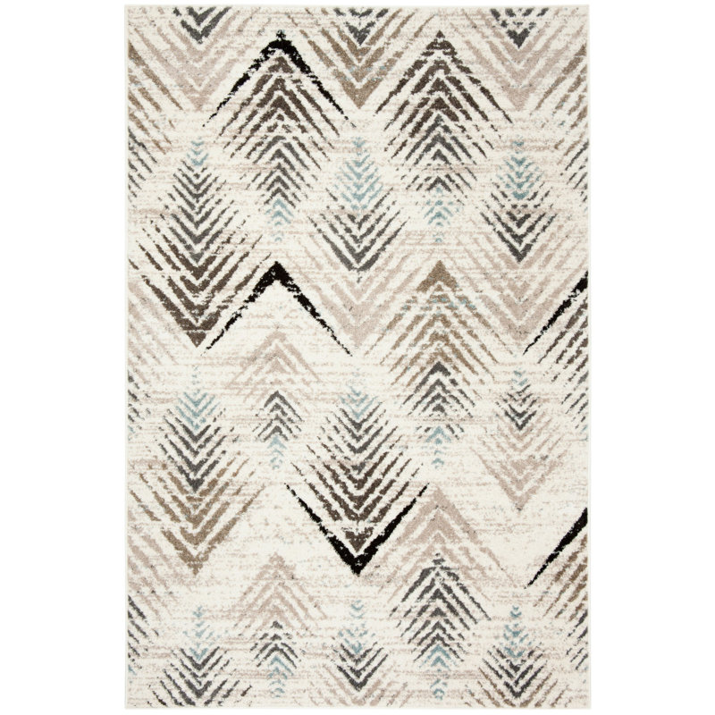 Tapis géométrique Adey Performance, Rectangle 5 pi 1 po x 7 pi 6 po