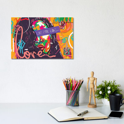 Live for Love Og by NUWARHOL  Wrapped Canvas Graphic Art