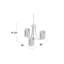 Arie 3-Light Steel Dimmable Chandelier-953556640