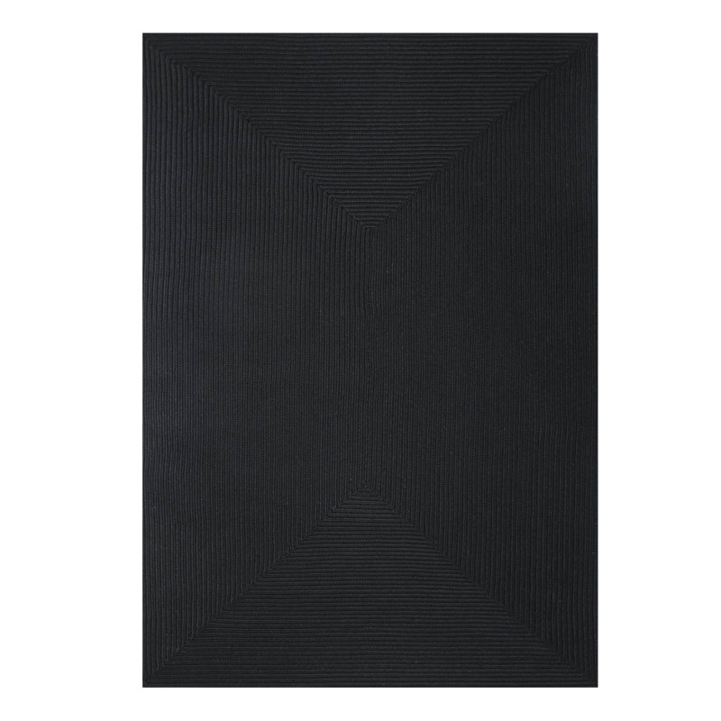 Polypropylene Braided Indoor/Outdoor Rug Modern Rustic Style, Rectangle 4' x 6'