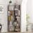6 Tier Freestanding L-Shaped Corner Bookshelf For Living Room, Bedroom, Wooden Bookcase With Anti-Drop Panle & Anti Tipping Device, Display Shelf Open Storage Rack Organizer For Home Office DARK BROWN-808739383