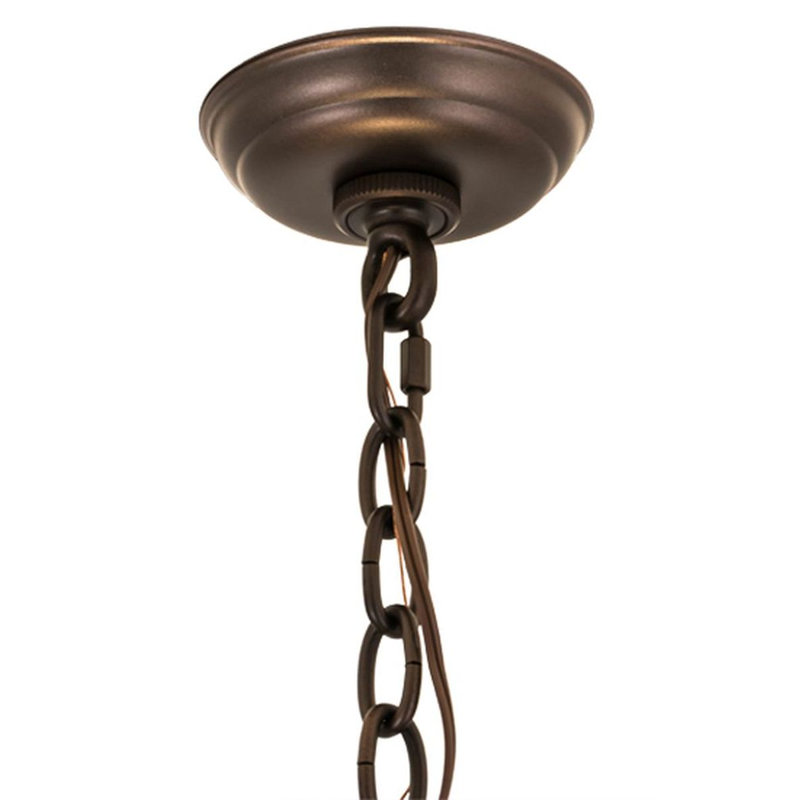 Tiffany Rosebush 10 - Light Chandelier