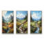 «Mountains Sharp Summer Peaks», 3 pièces sur toile-25296433-25296439