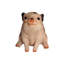 Cochon assis regardant vers le haut