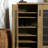 Mesh Door Accent Cabinet