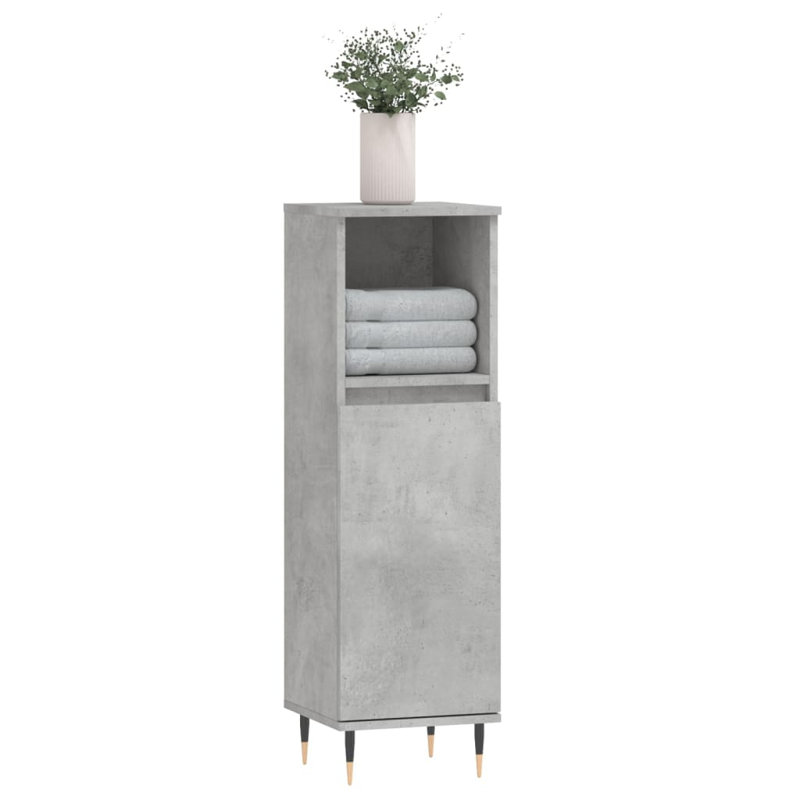 Bathroom Cabinet, Concrete Grey