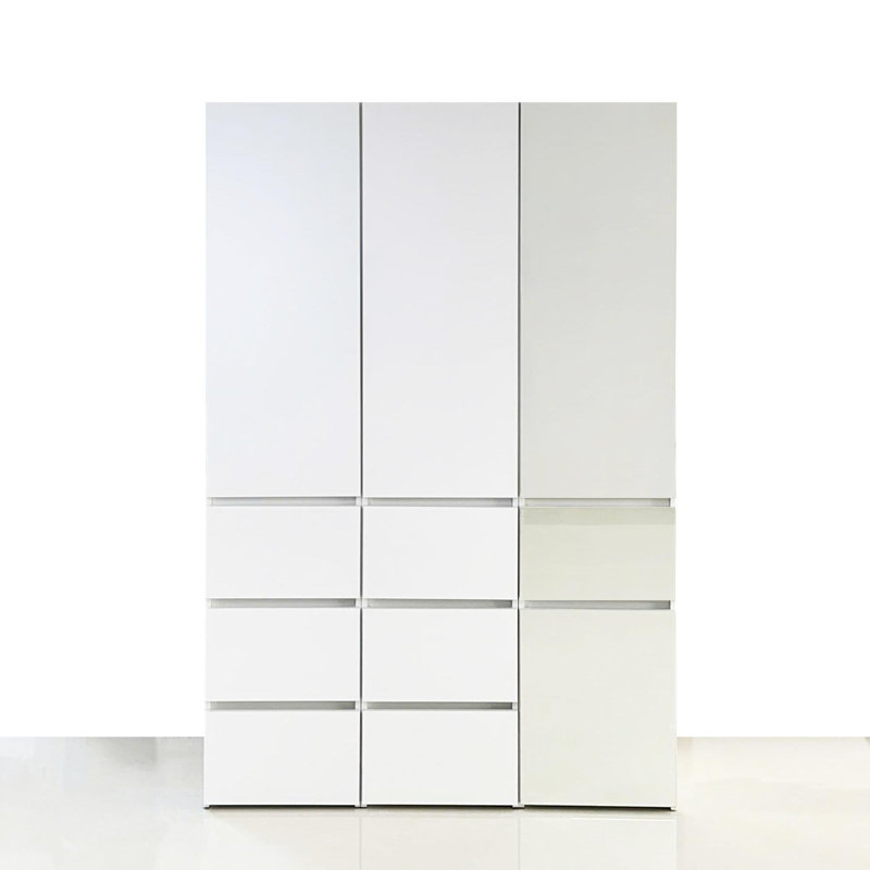 Modular Wood Closet System with Mirror