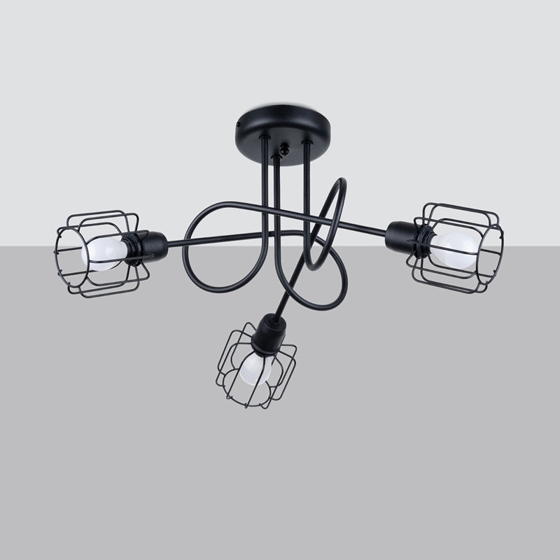 Chandelier, 28.5cm H x 48cm W x 48cm D, 3 Lights