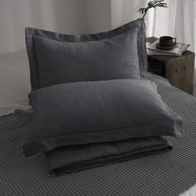 Ensemble de housse de couette 100% lin