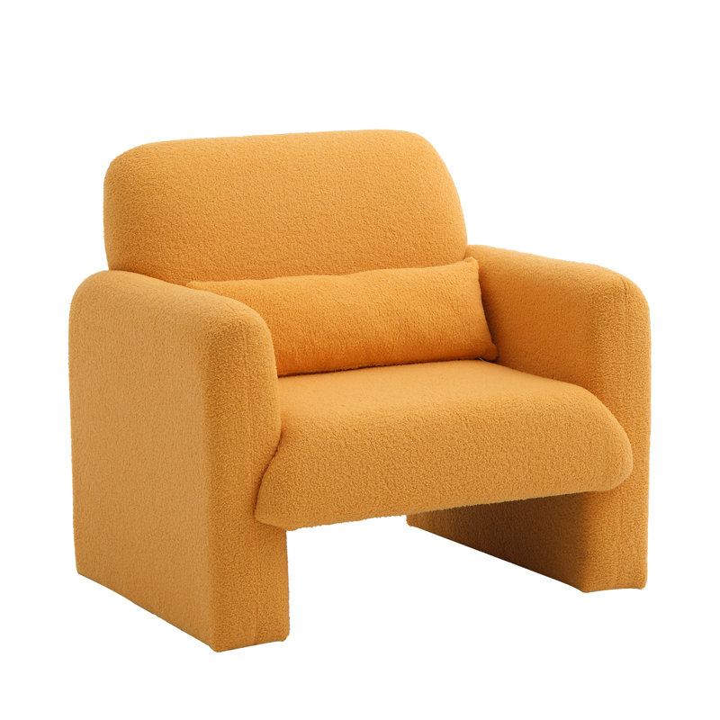 Canapé simple rembourré Minimalist Comfy, Jaune moutarde