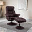 Fauteuil inclinable pivotant en cuir Scratch Cat