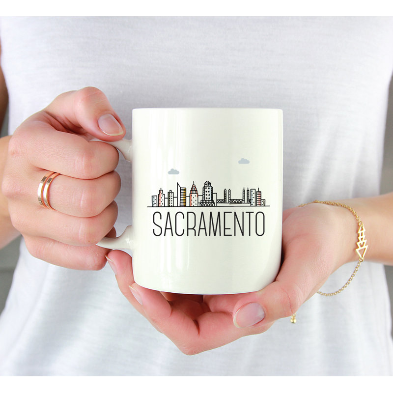 Tasse à café Colorful City Skyline, Sacramento