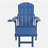 Lounge chair dark blue color, suitable for all seasons: Outdoor lounge chair, made of sturdy HIPS material, equipped with 304 stainless steel accessories.-996431876