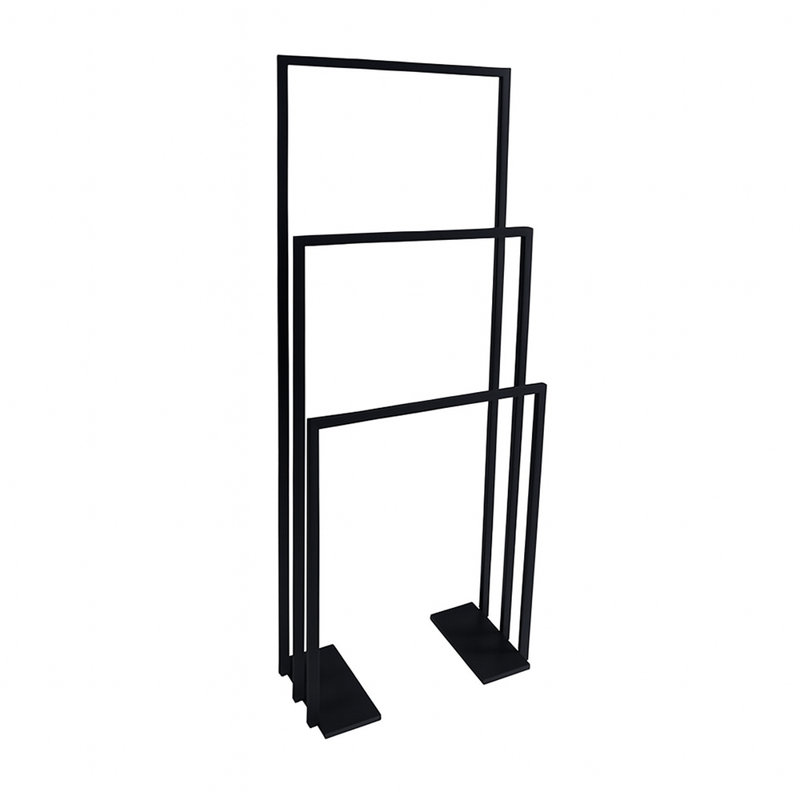 Linea Towel Stand, Matte Black