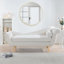 Chaise longue avec accoudoirs à volutes