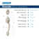 Plymouth Handleset with Deadbolt and Accent Door Lever and Rosette
