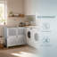 Armoire multifonctionnelle en acier inoxydable avec rangement à double porte, cadre en alliage d'aluminium, portes en filet ventilées
