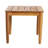 Rustic Wood Side Table With Slat Element, 20.36"w X 20.36"d 17.73"h, Feature, 20x20x17.73, Color