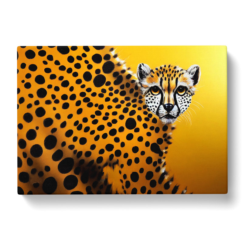 Modern Cheetah Abstract - Wrapped Canvas, 35cm H x 50cm W x 3cm D