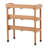 30X14.535.5 Three - Layer Solid Wood Potting Table With Metal Top, Outdoor Work Bench For Garage And Diy Projects, With Built In Hooks Adjustable Feet Functionality 30.5L 14.6W 35.5H Tier Gardening