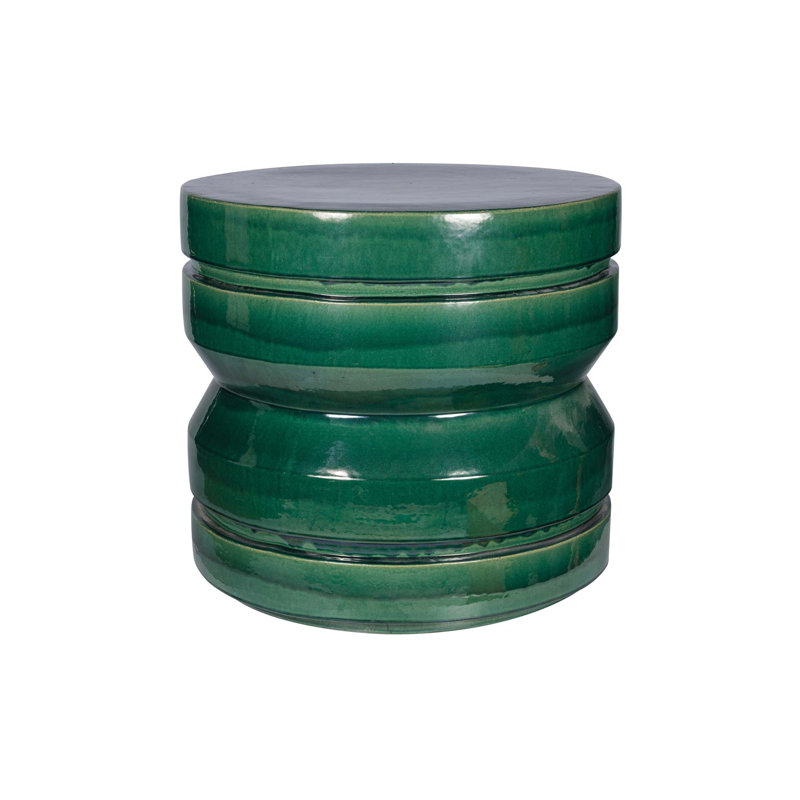 Provenance Signature Outdoor Round Side Table, Emerald