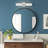 Pradyumn Tall Cylinder Iron/Striped Glass Modern Mid-Century LED Vanity-1034366151