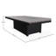 48" x 84" Rustic Fire Table with Propane Shelf-416091893