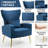 Upholstered Velvet Armchair-1485264346