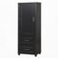 Grande armoire de rangement pour salle de bain, armoire de rangement autoportante avec deux tiroirs et tablette réglable-1473798944