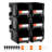 Plastic Stackable Storage Bins, 14.8 x 8.5 x 7.1 inch, Plastic Containers for Organizing and Storage Bins for Closet, Garage, Small Parts, Office Supplies and Other Accessories, Black