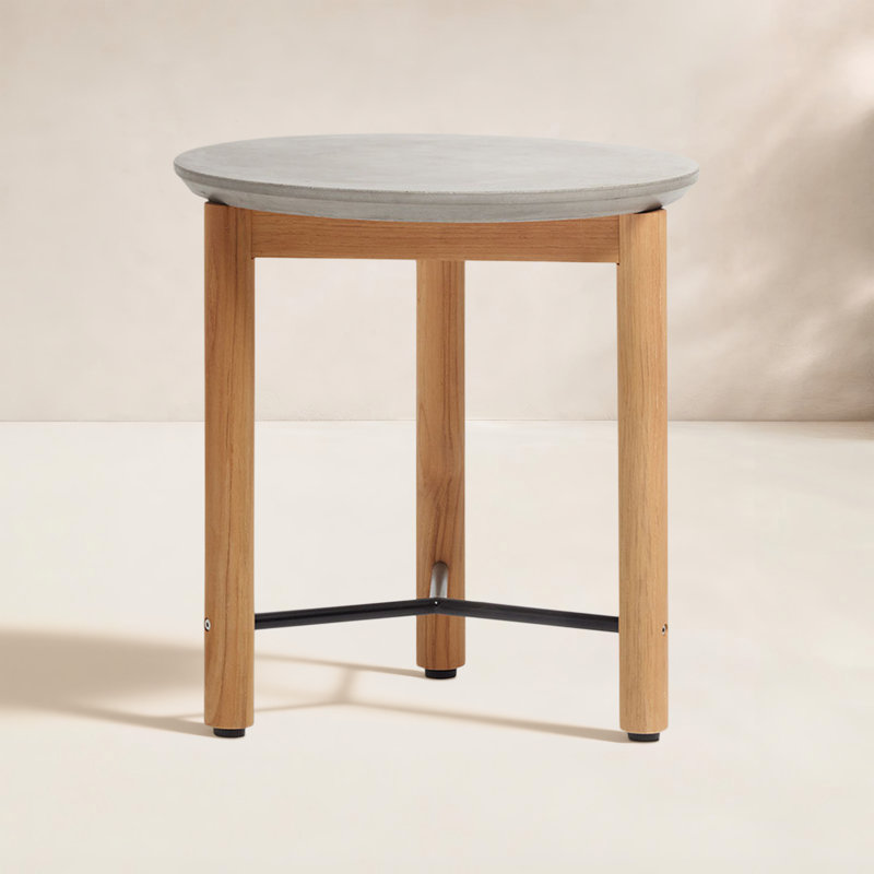 Haven Outdoor Round Teak Side Table