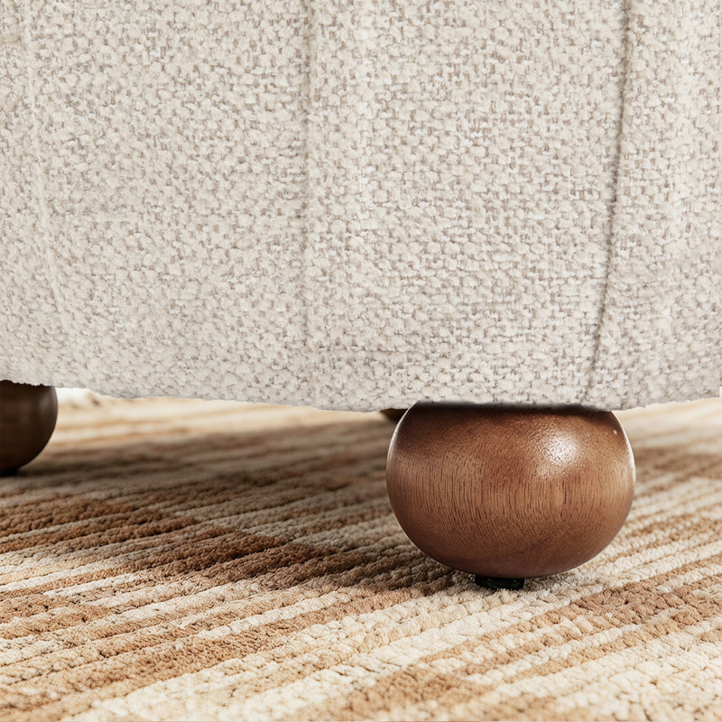 Repose-pieds pouf avec rangement 26 po, Beige