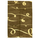 Handmade Silk and Wool Area Rug