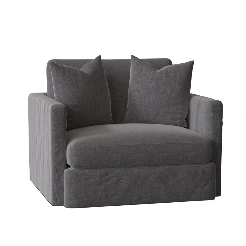 Hartig Armchair, Cast Slate Sunbrella® Plainweave