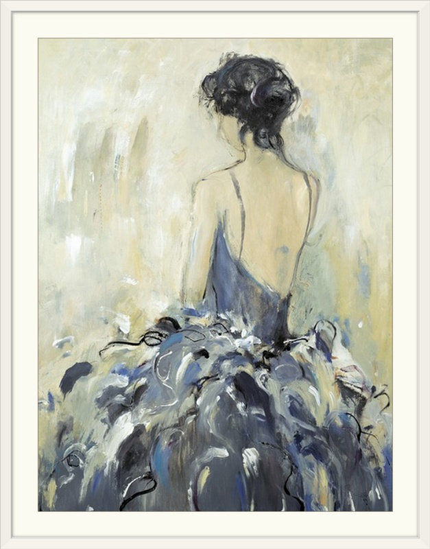 «Fond Reflections», reproduction d'art, Cadre blanc, H 24 po x l 20 po x P 1 po