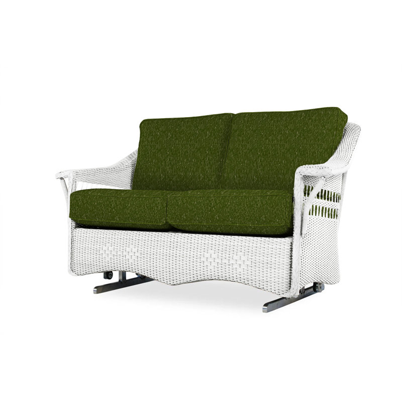 Nantucket Outdoor 2 - Seat Loveseat, White, Sailcloth Salt
