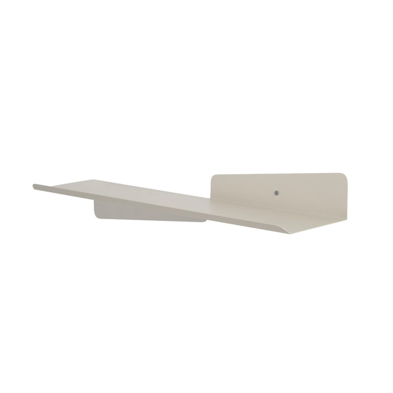 Étagère murale décorative en métal, beige doux, 23,6 po x 5,5 po | Cadre 100% métal (épaisseur: 0,05 pouce) avec peinture électrostatique en poudre | Design scandinave moderne, parfait pour la décoration et l'organisation de la maison