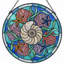 Panneau de vitrail Nautilus Shell - 7,8H-443011736