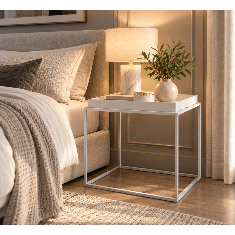 Table de bout Ivan, Blanc
