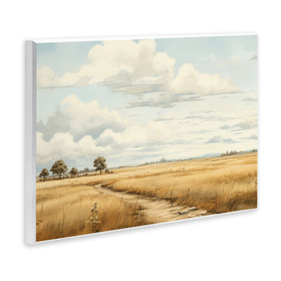 Chemin à travers une vaste plaque murale de prairies, design par LSR Creative Studio